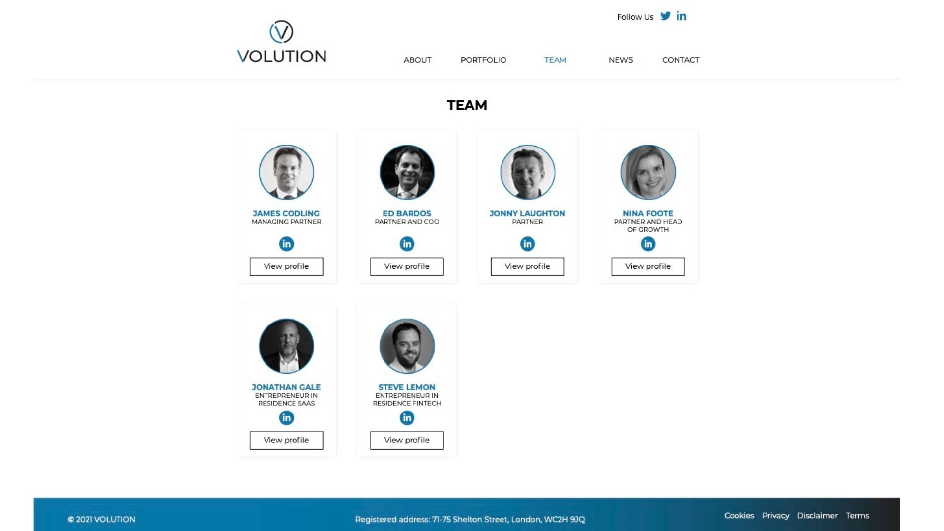 Team Page