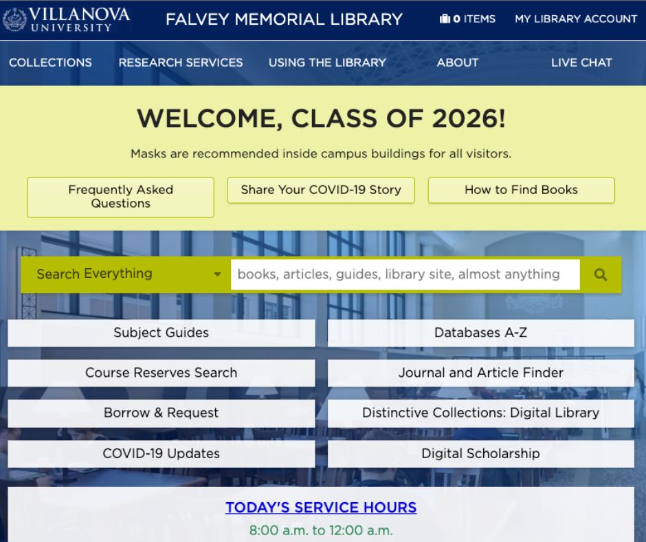 Villanova University Falvey Memorial Library Home Page.jpg Villanova University Falvey Memorial Library Home Page.jpg